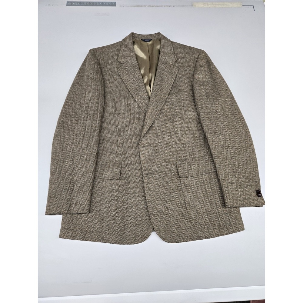 Vintage Cricketeer Harris & Frank 100% Pure Wool Sport Coat Union Made In USA